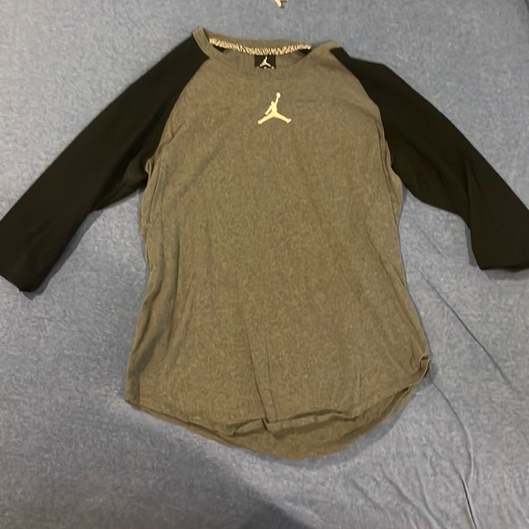 Jordan 3/4 Grey & Black Tee - Picture 1 of 1